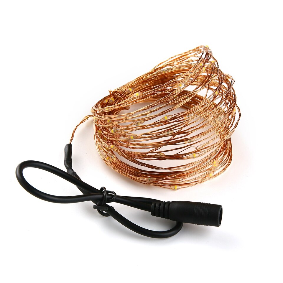12V String Lights 16.5ft 33ft with Wireless Waterproof Flexible Copper Wire Decorative LED Lights Outdoor Indoor