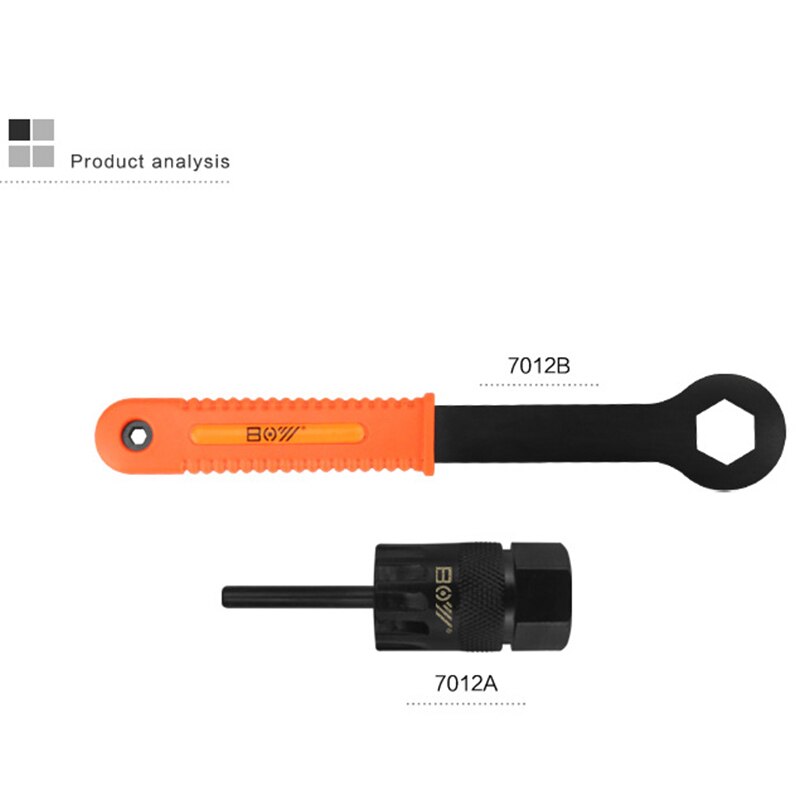 Cassette flywheel socket wrench combination for Cassette&Center Lock Disc Brakes Installer/Remover Tool For 1/2" drive bicycle