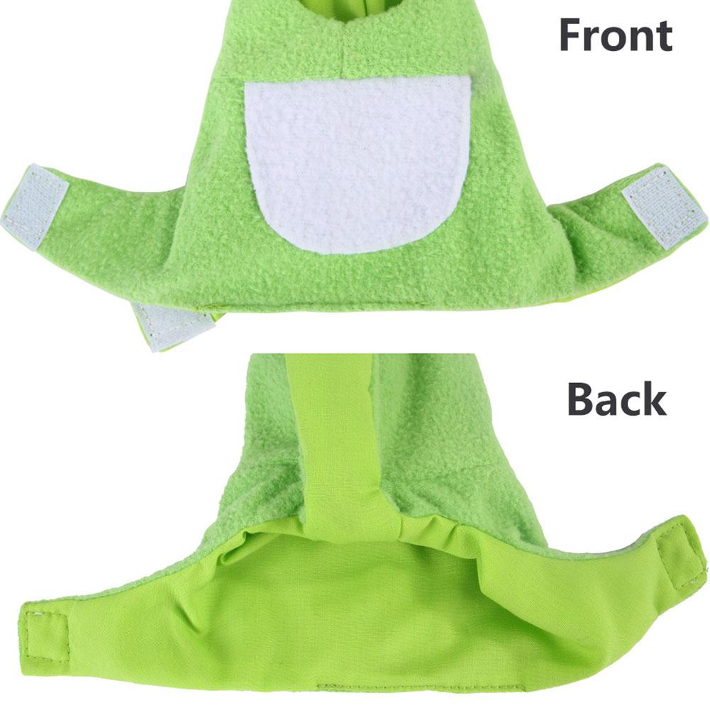 Divertido con forma de rana aves ropa loro Rana Sudadera con capucha traje lindo divertido ropa para periquitos aves S M L tamaño