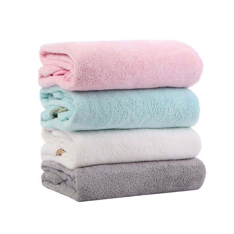 Baby Girl Blanket Coral Fleece Toddler Bath Towel Quick Drying Baby Boy Hooded Plush Blanket Swaddle Receiving Blanket