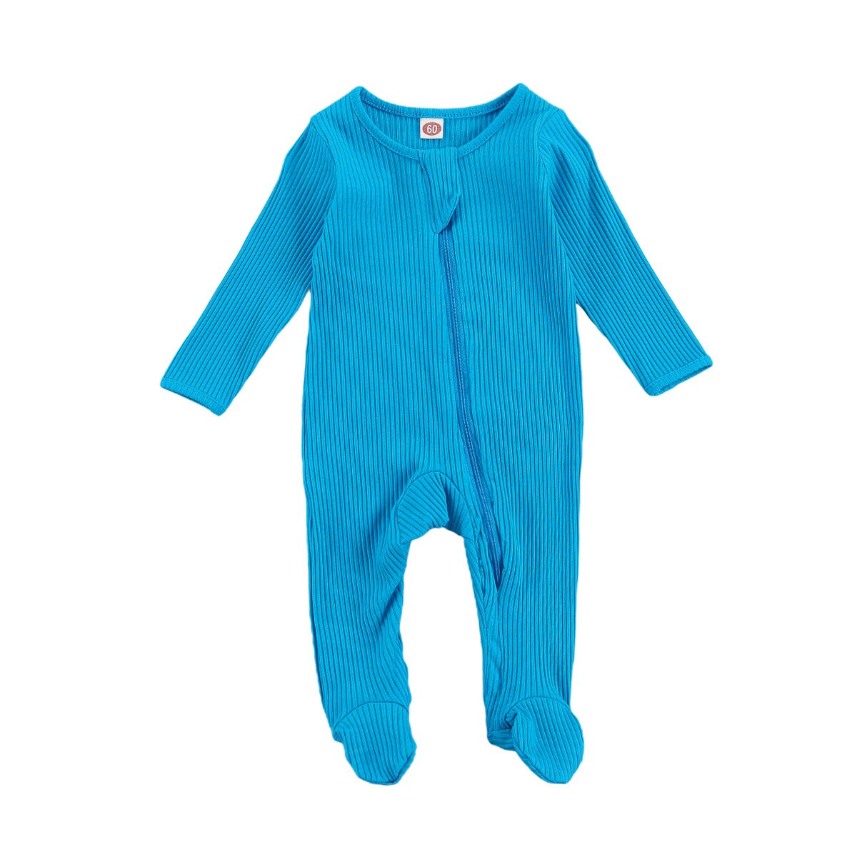 Baby & freundlicher Neugeborenen Kleinkind Baby Jungen Mädchen lang Ärmel Reißverschluss Footies Strampler Gesamt Outfit Kleidung: B / 3 zu 6M