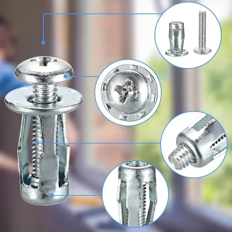 Tuercas Jack M4 M5 M6, tornillos de pétalos, tuerca de remache de Metal, tapones de expansión, anclajes, perno de bloqueo, tuerca, tornillo de fijación, abrazadera Rivetnut, sujetadores de pared