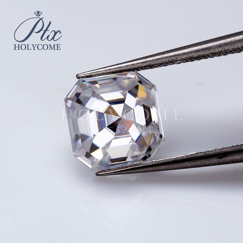 offre spéciale couleurs pierre gemme 5.5mm Asscher coupe diamant forme D couleur VVS1 pur blanc moissanite pour faire des bijoux