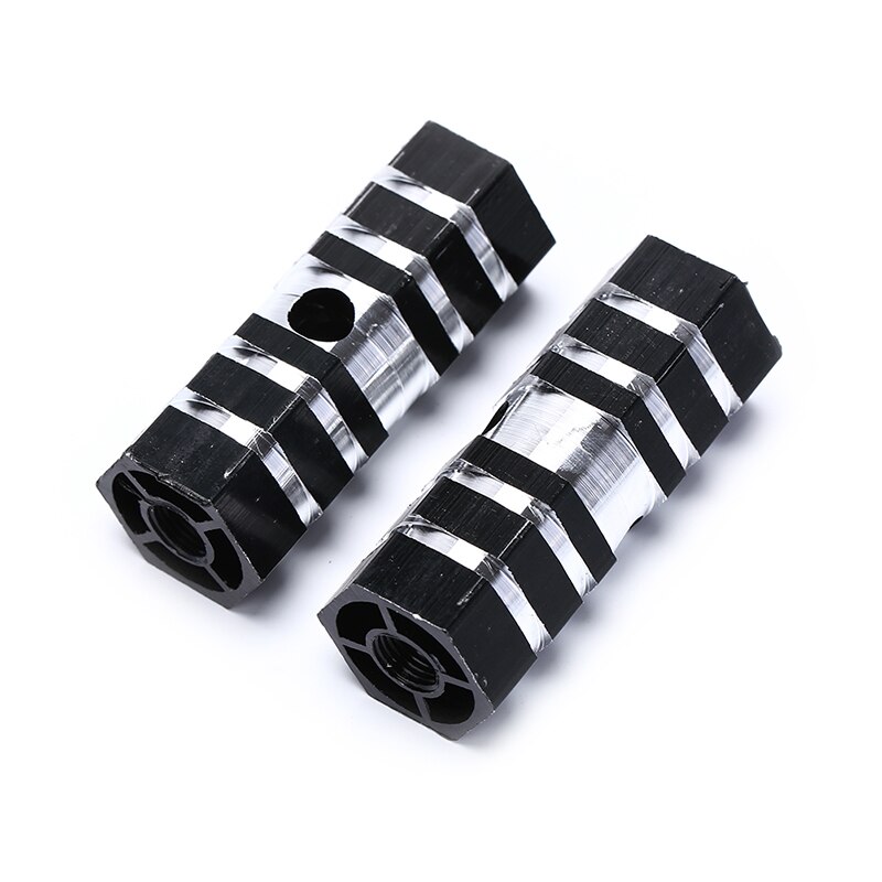 2pcs Bicycle Bike Pedals Axles Aluminum Alloy Stunt Foot Pegs Pedal for Bicycle Cycling Bike Parts 5 Colors: Black