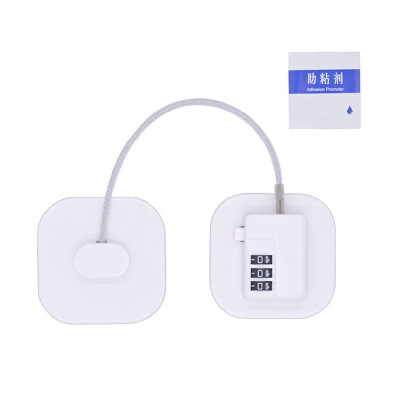 Baby Safety Lock Kids Children Window Draw Door Lockers Safe Security Coded Lock Safe Cabinet Code Combination Locks: white square