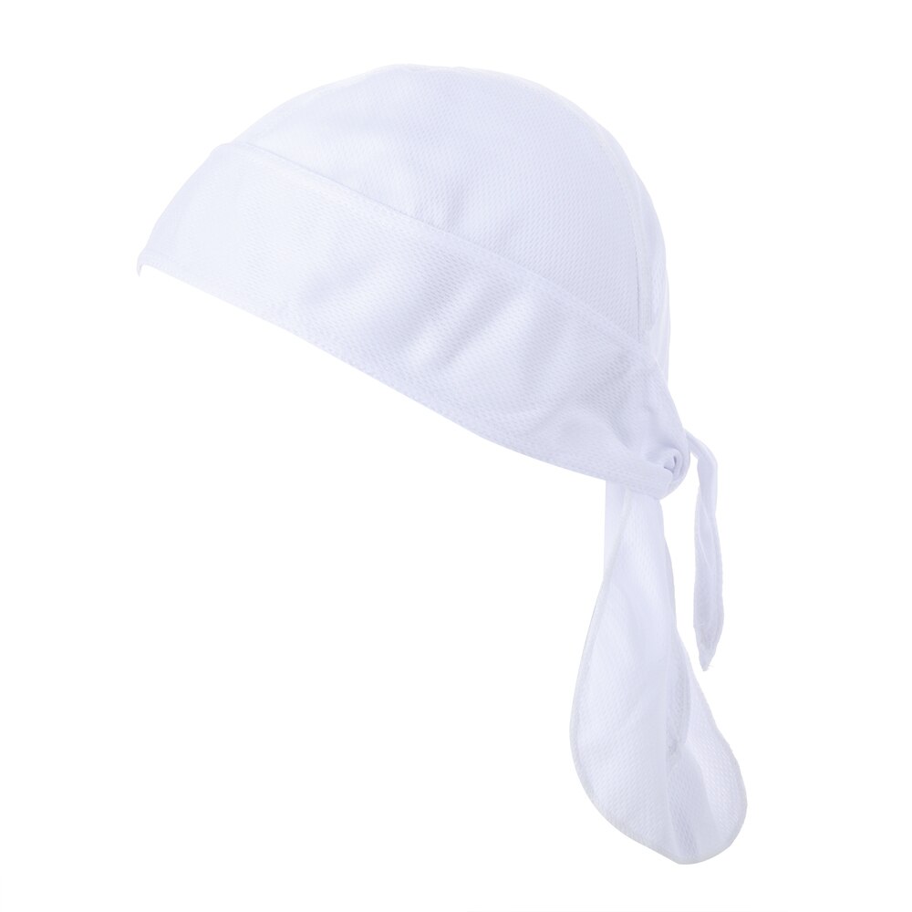 Atmungsaktive Radfahren Kappen Kühlung schnell trocken Bandana Pirat Deckel Fahrrad Kopftuch Polyester Reiten Hütte Stirnband Sport Liefert: Weiß