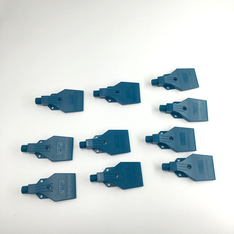 Air Blow Off Platte Jet Nozzle, 16 Blazen 3 schroefgaten Wind Jet nozzle, gecomprimeerd Blower Wind Jet air Nozzle, Industriële nozzle