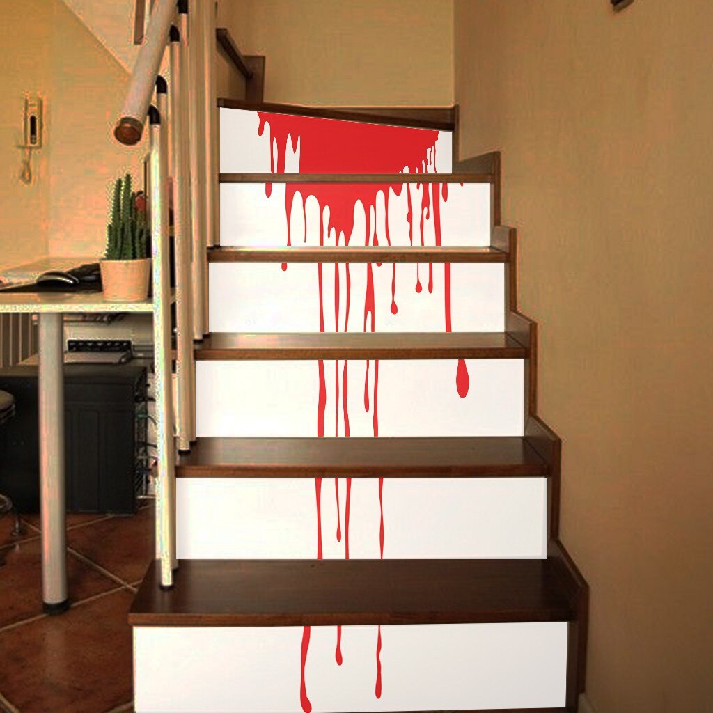 Halloween Home Decor Stickers for home Staircase Decoration Stair Riser Floor Sticker DIY Wall Stairs Decal Pegatinas /C