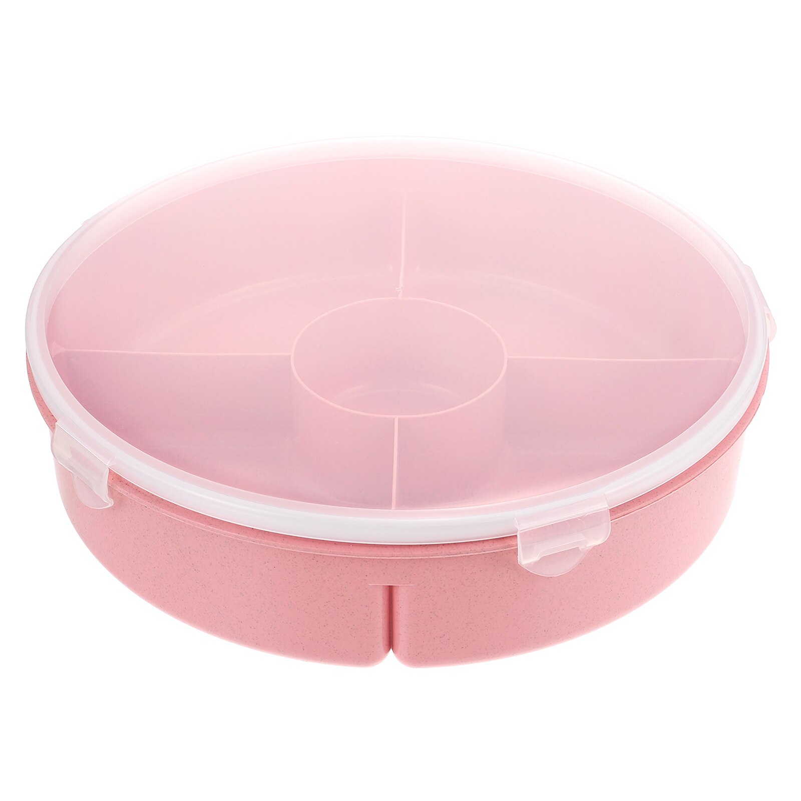 Living Room Fruit Tray Snack Divided Box Snack Box with Lid Five-grids Dried Fruit Box