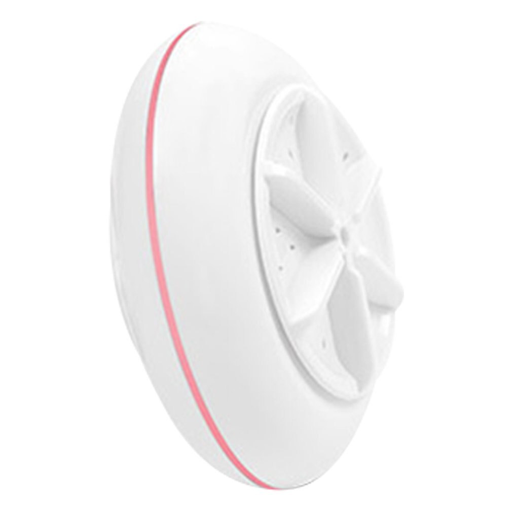 Convenient Automatic Ultrasonic Mini Clothes Washing Machine Special Materials Washing Tool Travel Washing Device: Pink