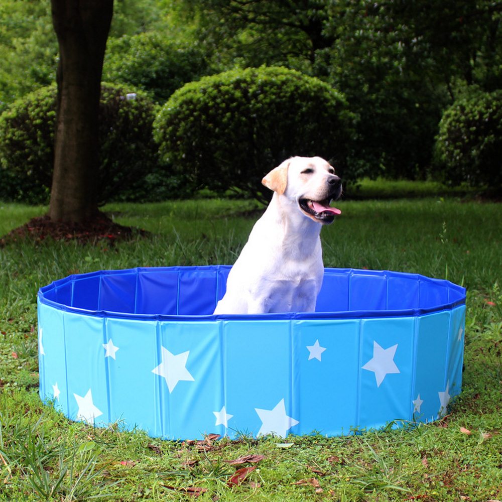 Pet Pool Pet Folding Bath Tub Swimming Pool Pet Bath PVC Swimming Tub Bathtub Pet Collapsible Bathing Pool for Dogs Cats Kids 6