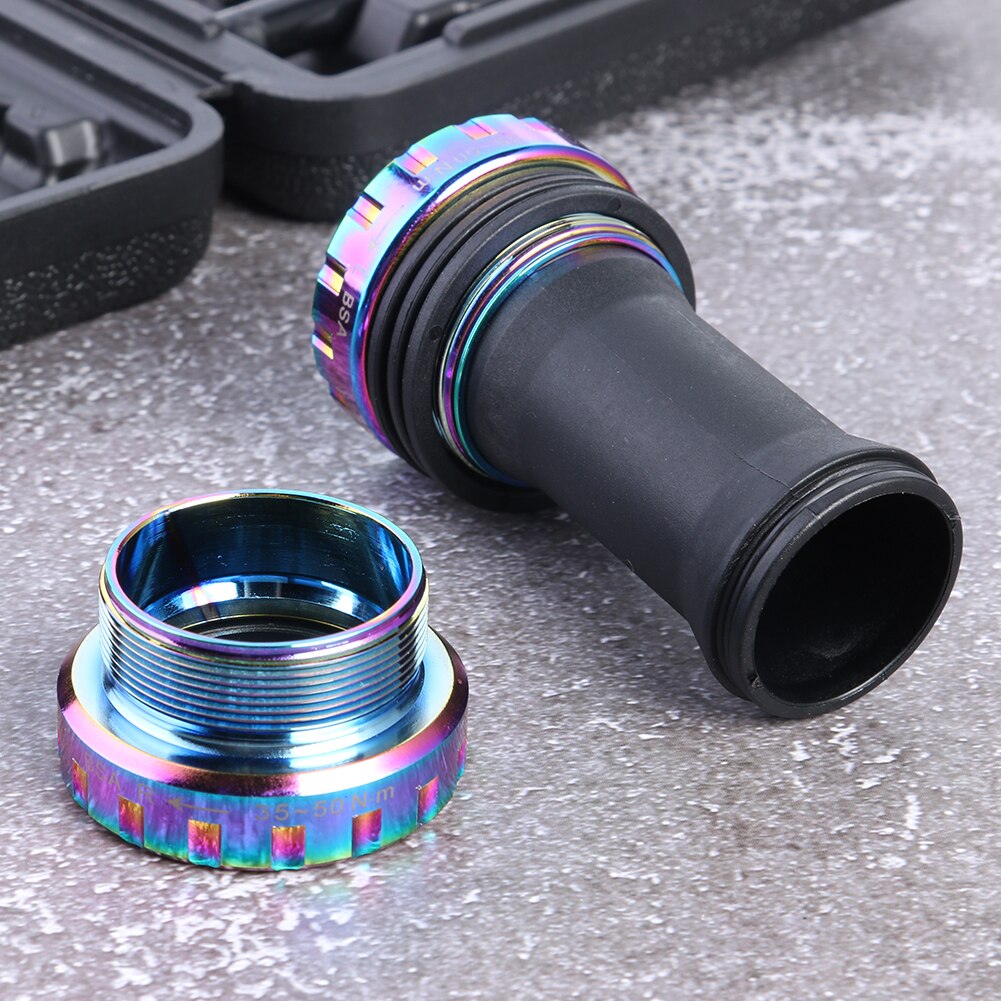 WAKE BB-01 Bicycle Bottom Brackets Bicycle MTB Road Bike Aluminum Alloy Press Threaded Fit Axis Bicycle Parts Accessories