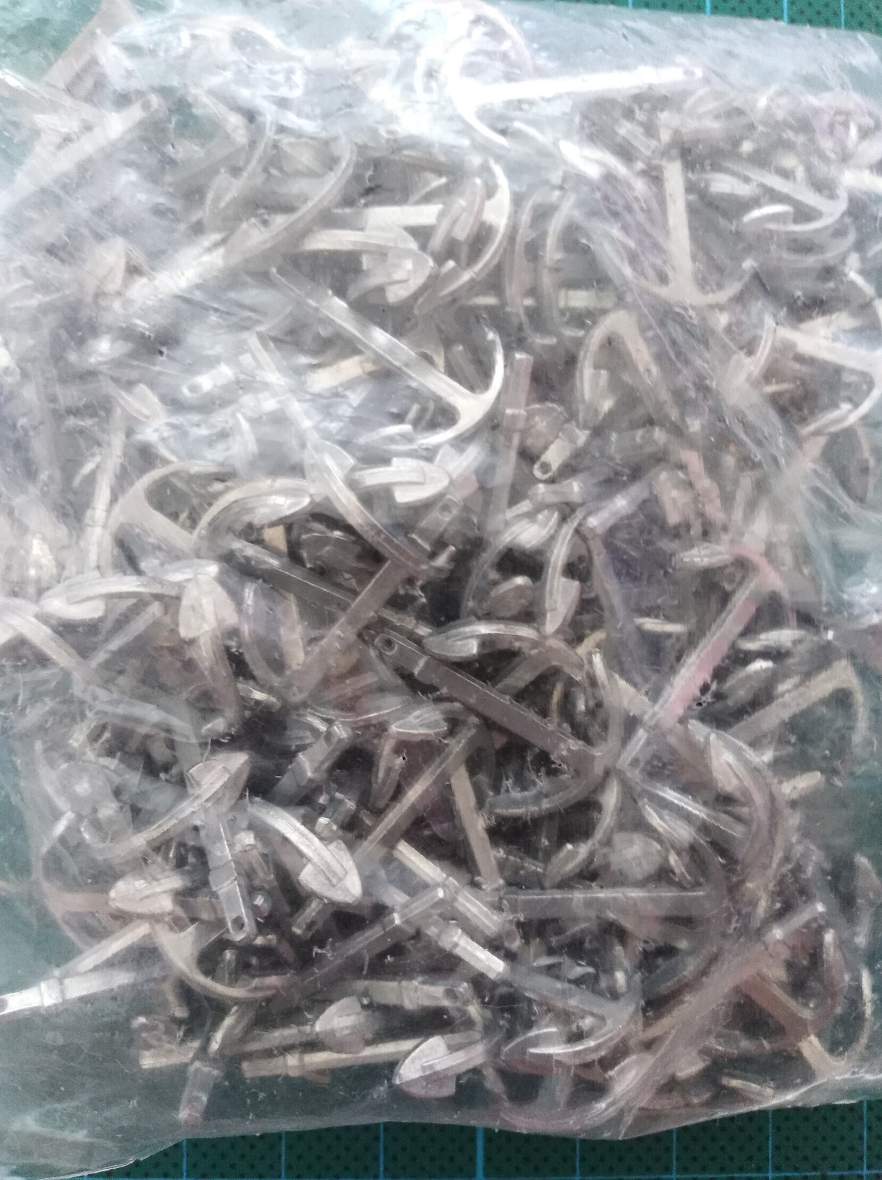 Wooden Ship model accessories Small alloy Anchor boat decorations 2pcs/bag