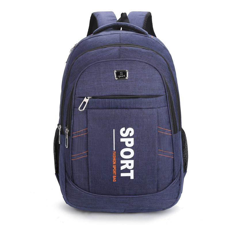 Casual Rugzakken Mode Mannen Rugzak Canvas School Rugzak Laptop Schooltas Voor Tiener Mochilas Schoudertassen: Blue