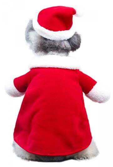 Gå santa claus kæledyr hund kostume jul hund dekoration kostume