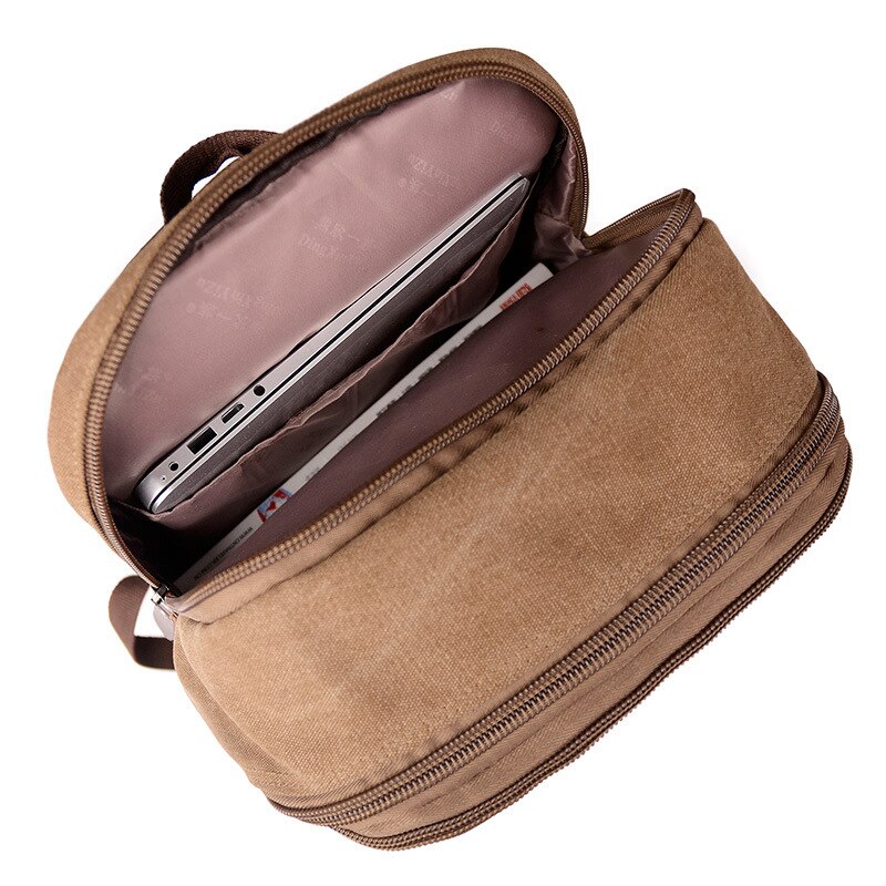 Sac à dos pour hommes, sac à dos d'ordinateur décontracté sac à dos pour ordinateur portable en toile pour étudiants, sacs d'école à bandoulière de loisirs