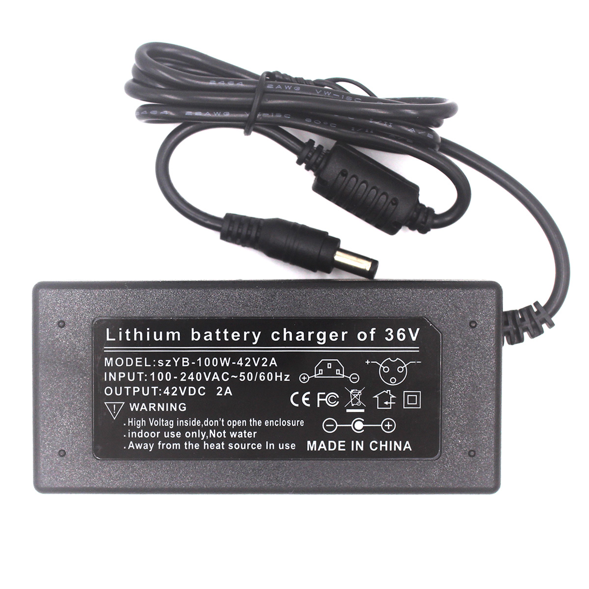 2A 42V Power Charger Adapter For 36V Li-ion Lithium Battery Two-wheel Vehicle Chargers