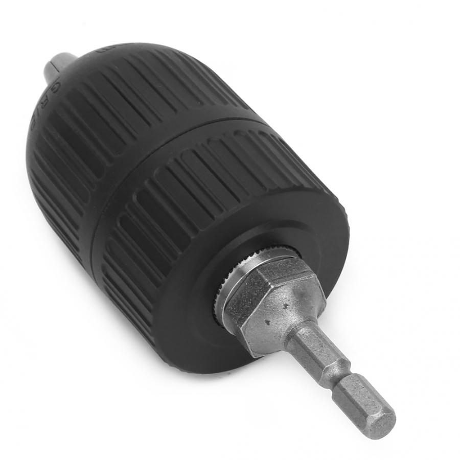 2.0-13MM 1/2-20UNF Keyless Drill Chuck + 1/4 Hex Connecting Rod Plastic Casing