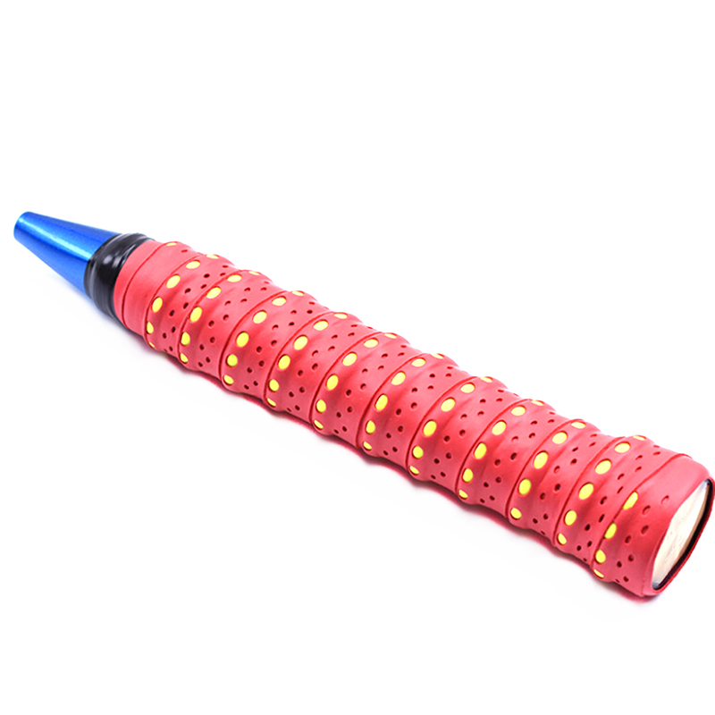 Cinta antideslizante para raqueta absorbente de sudor, agarre para tenis, bádminton, Squash, 1 ud.: Morado