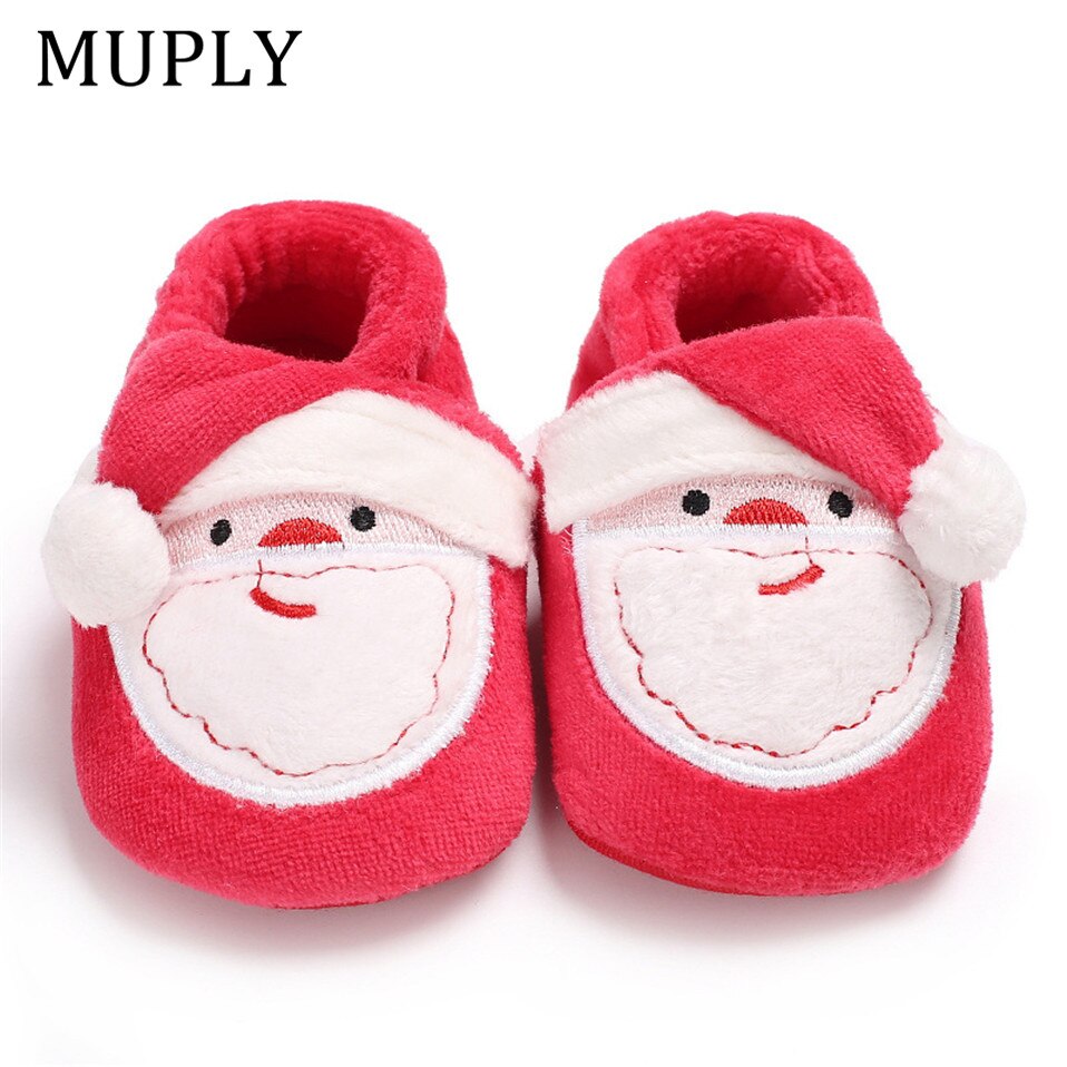 Kerst Stijl Eerste Wandelaars Warm Houden In De Winter Baby Jongens Meisjes Schoenen Flock Peuters Sneakers Zachte Baby Laarzen