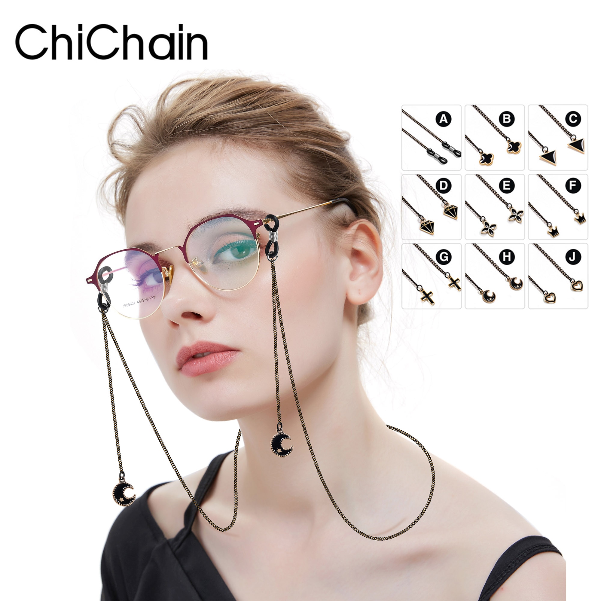 Zonnebrillen Lanyards Leesbrillen Slanke metalen koorden Brillenketting Brillenhouders optische frames touw