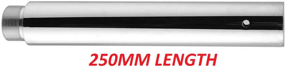 Tube de poteau d'extension de 250mm pour l'extension de poteau de danse statique et filante portative de diamètre de 45mm seulement