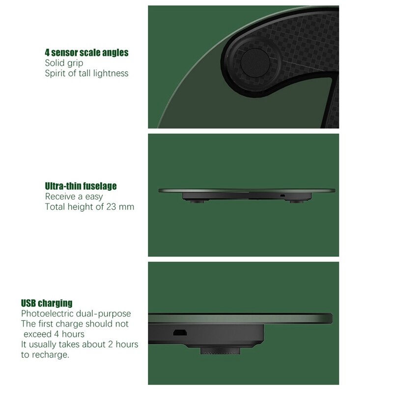 Smart Body Scale Digital Scales For Body Weight Bluetooth LED Screen Composition Analyzer With Smartphone App