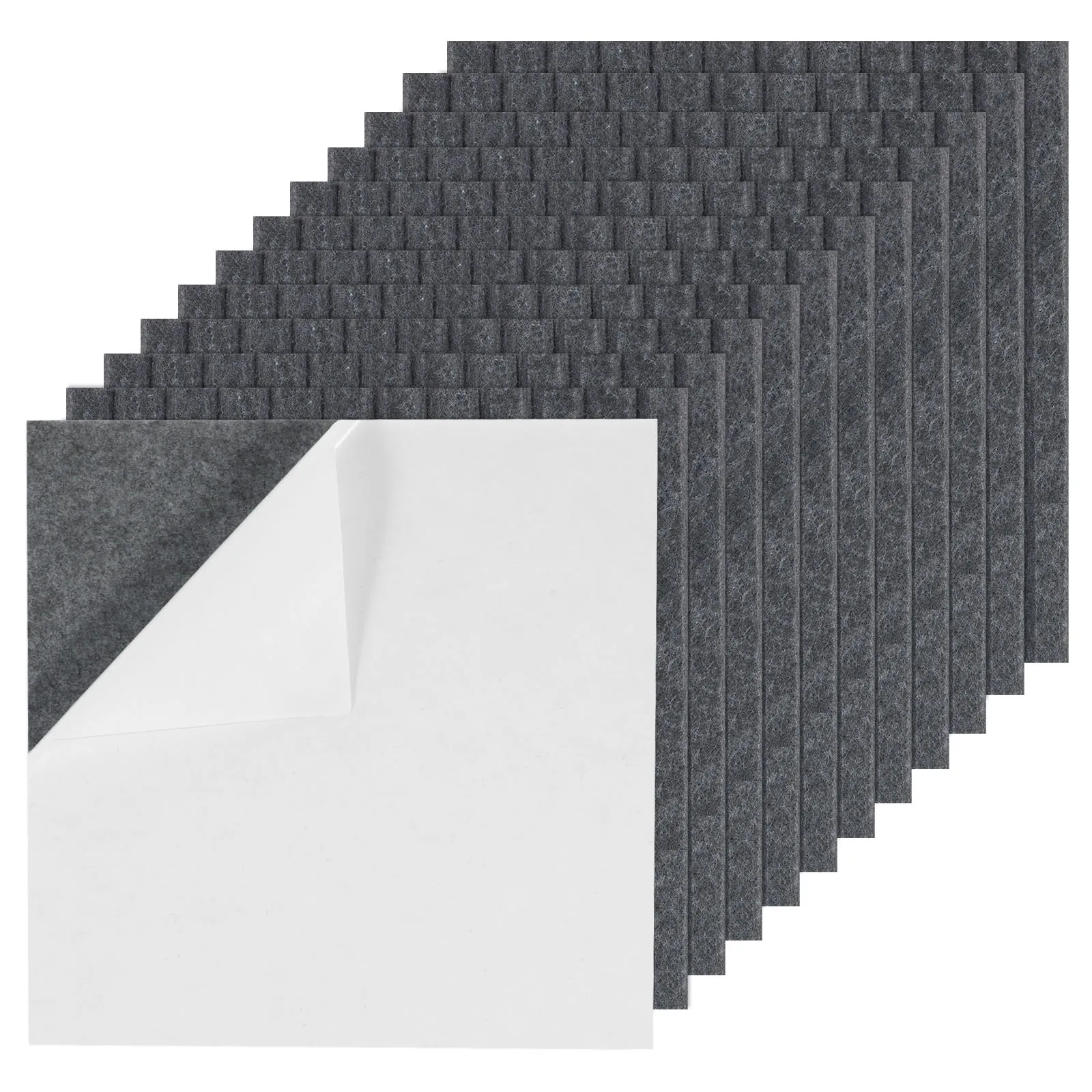 12 Stuks Vilt Bulletin Board Zelfklevende Vilt Kurk Board Tegels 11.8×11.8 inch Muur Decoratieve Pin Board Opvouwbare Foto Board: Apple Groen