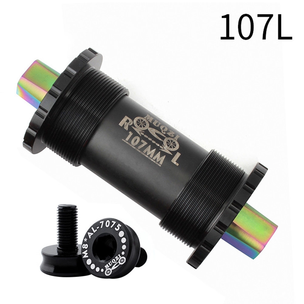 Titanium Alloy Bike Bottom Bracket 103/107/110/113/119/122mm Mountain Bike Road Bike Bottom Bracket Bicycle Parts: Orange