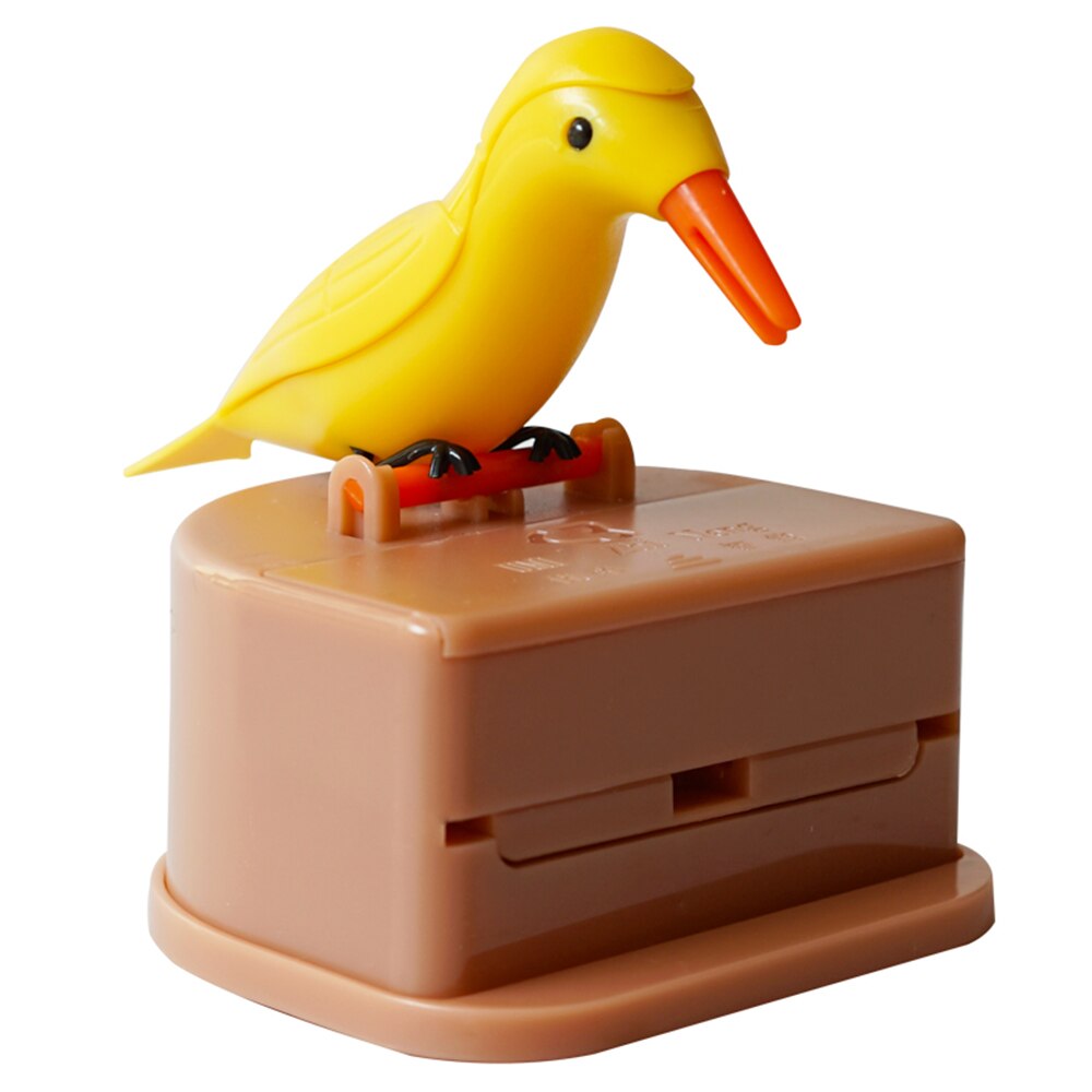 Toothpick Dispenser Box Press Personality Living Room Plastic Cartoon Container Automatic Red Tooth Sign Barrel Lovely: C