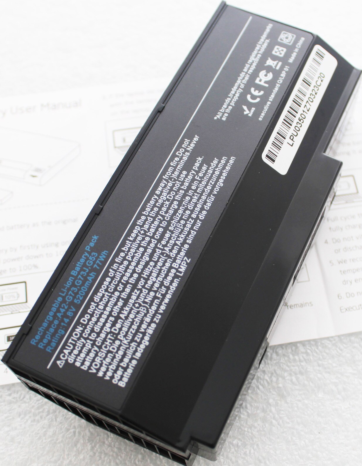A42-G73 Laptop Battery for ASUS G53 G53S G53J G53JW G53SX G73 G73S G73J G73JH G73JQ G73JW G73JX G73SW G73-52 A42-G53 A43-G73