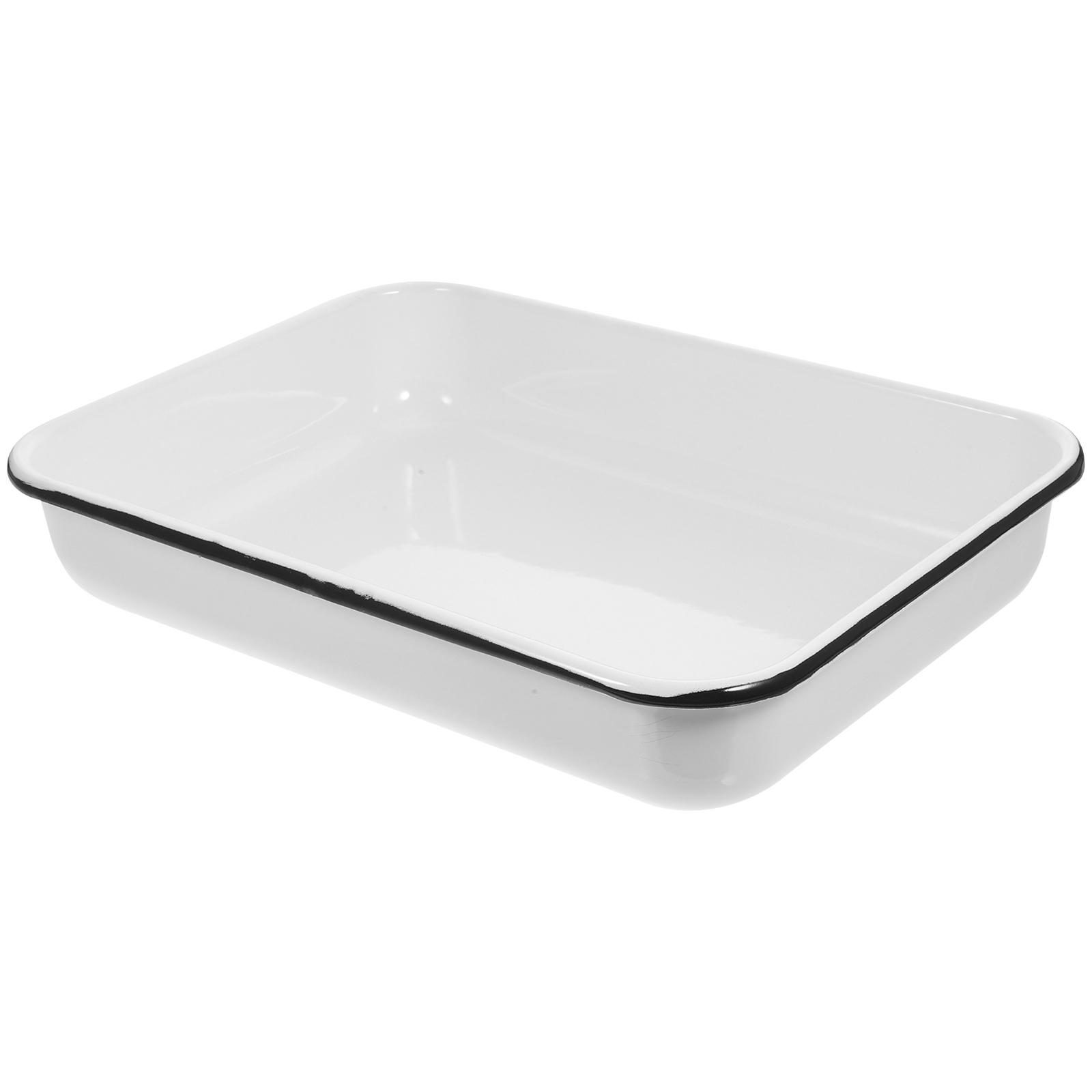 Emaljerad Bakplåt 24x35x6cm - Värmebeständig - Multifunktionell - Non-stick