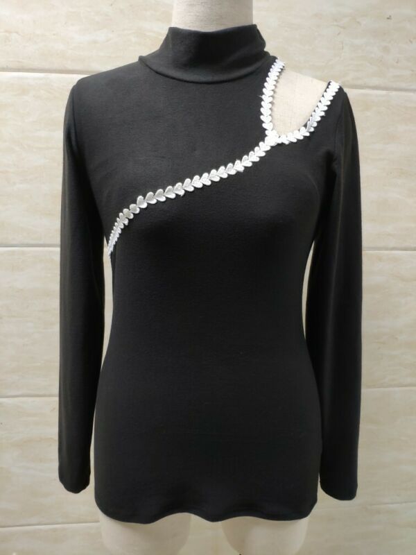 Sudadera holgada de manga larga para mujer, Camisa lisa, S-2XL, UK