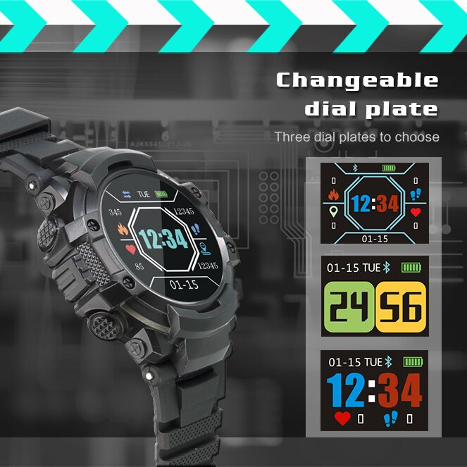 Bluetooth Smart Watch Heart Rate Blood Pressure Detection Sport Fitness Tracker Pedometer Sports Watch Men's and Women