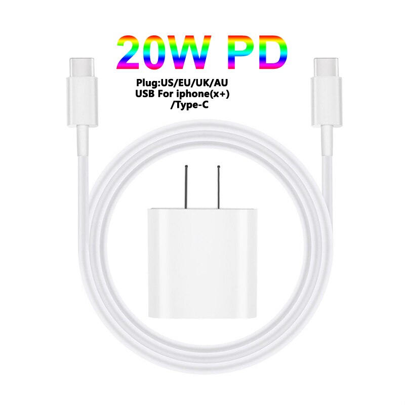 PD 20W Quick Charge QC3.0 USB Type C Fast Charging Charger For iPhone 12 Pro For Samsung for Xiaomi Wall Mobile Phone Charger