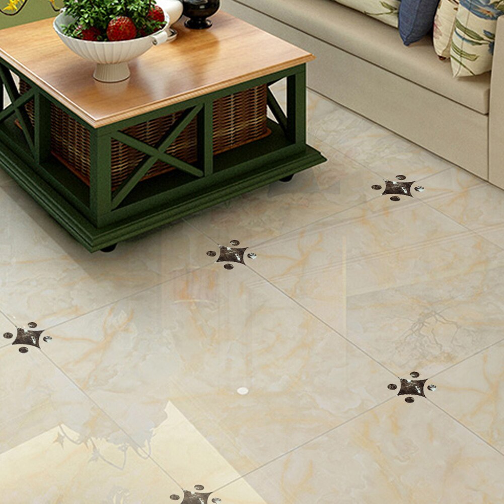 Pegatinas autoadhesivas de azulejos de cerámica 10 Uds adhesivo impermeable para pared DIY suelo Diagonal de arte pegatinas de decoración de rombo geométrico