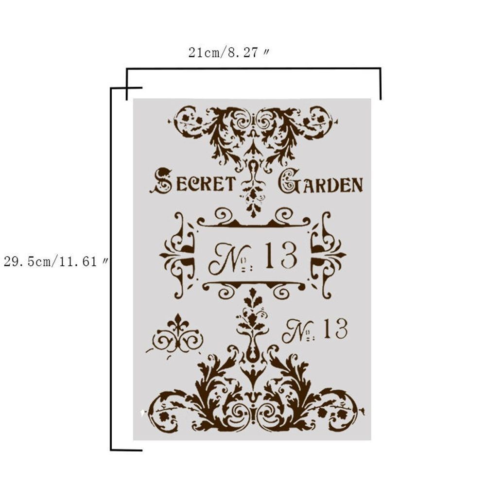 Diy håndværk lagdeling stencils skabelon til vægmaling scrapbog stempling tableau dekoration
