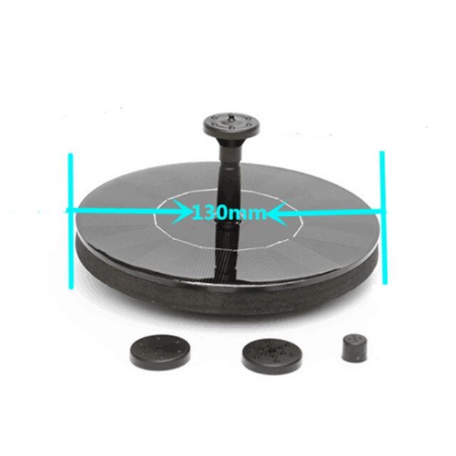 Solar fountain bird bath floating garden outdoor pool decorative fountain: Default Title