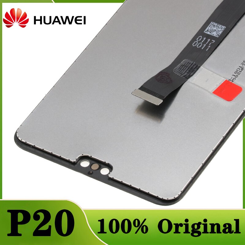 100% Originele Display Met Knuckle Screenshot Frame Vingerafdruk Voor Huawei P20 Lcd Touch Screen EML-L09 EML-L22 EML-L29 EML-AL00