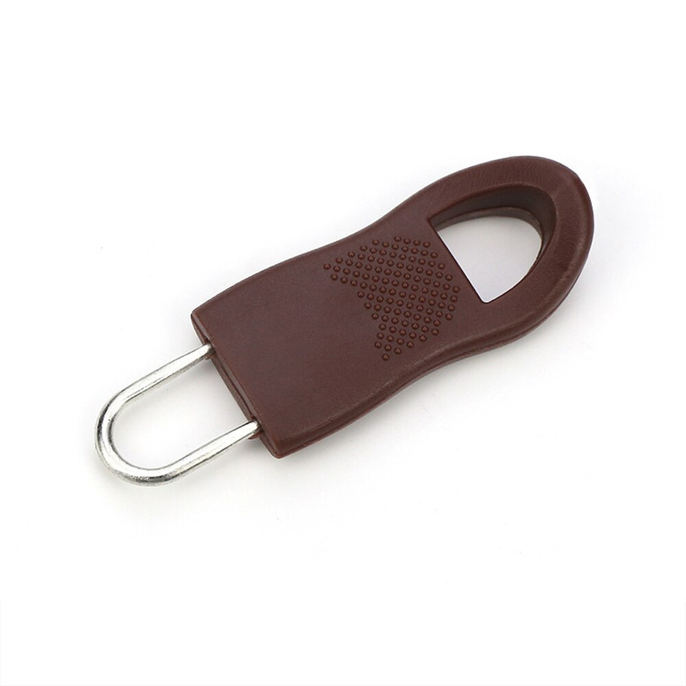 Juego de reparación de cremallera desmontable Universal, tirador de cremallera para bolsa de viaje, Maleta, mochila, accesorio de coser DIY, Uds.: brown L