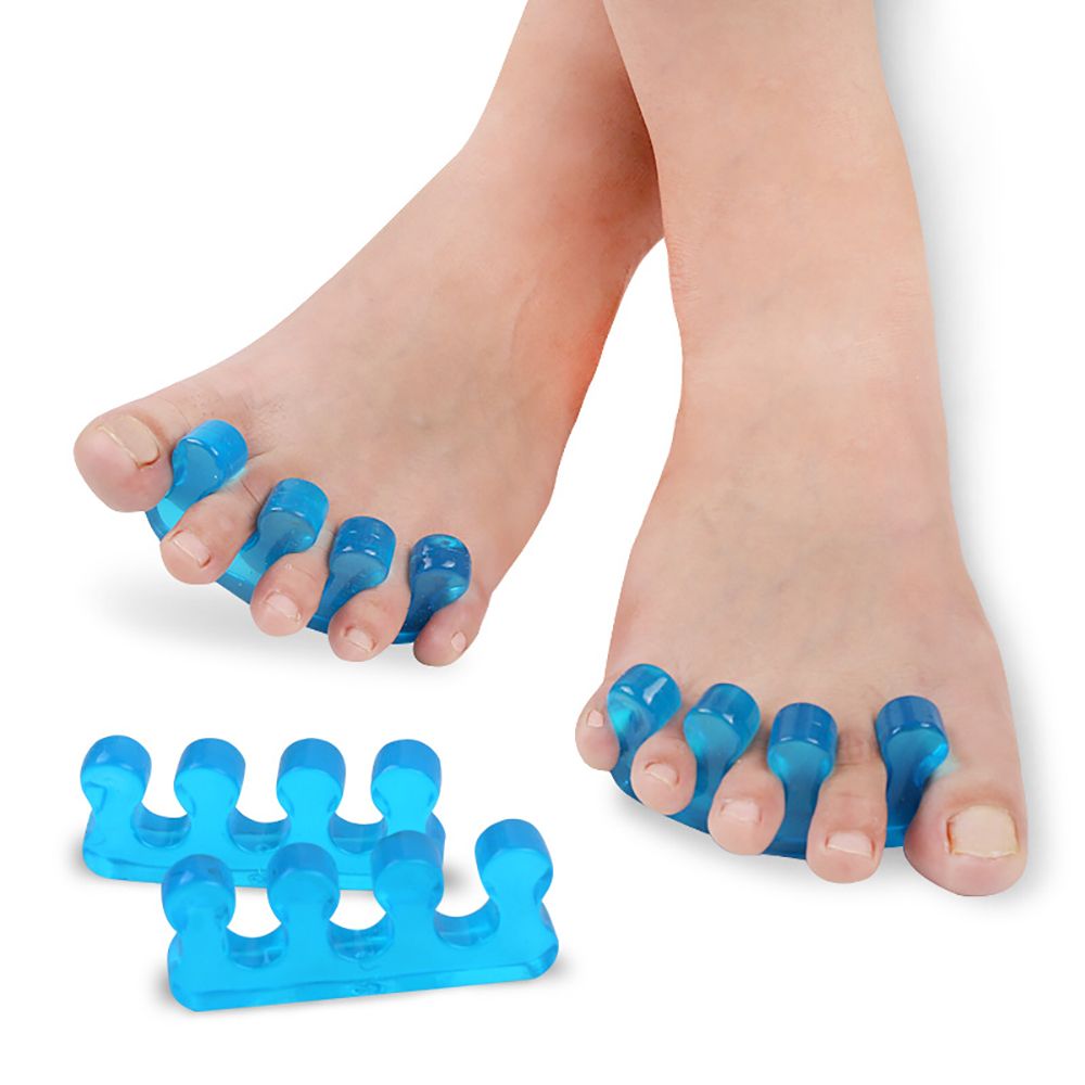 1 Paar Teen Separator Siliconen Teen Corrector Voor Teen Hallux Valgus Bunion Voetverzorging Teen Stijltang Tool Teen Beschermer