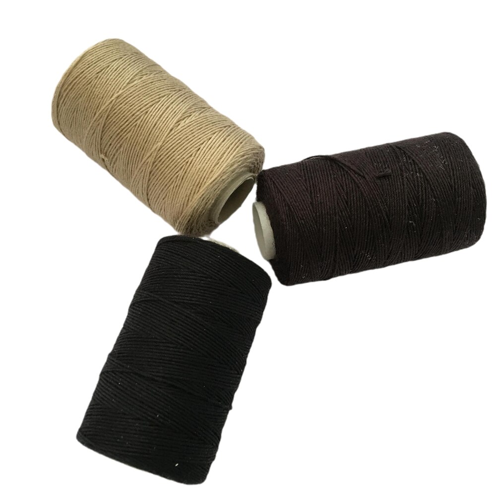 12 rolls BLACK Hair Weaving Thread Cotton Sewing Thread 1000 yards 12 rolls one box 1 pc 6.5cm C curved needle