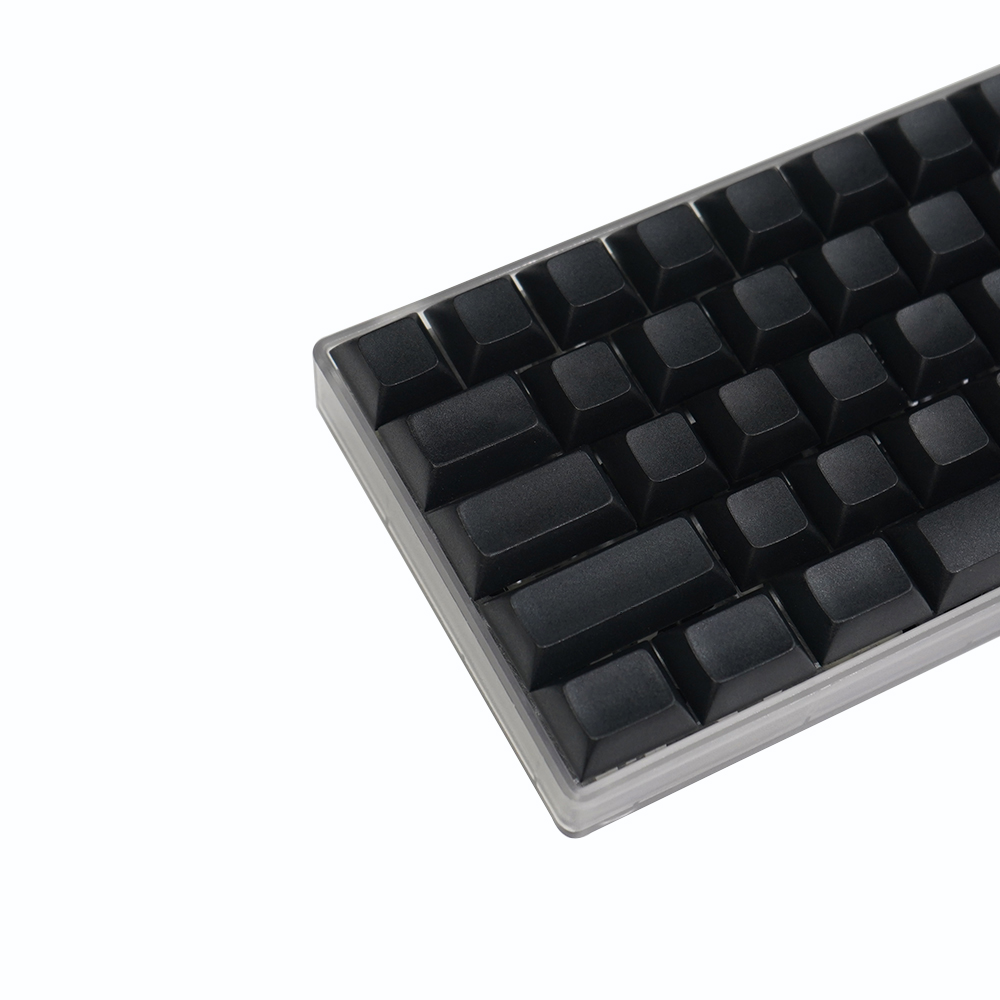 77-Tasten-einstellen, Schwarz, Weiß, Grau, mechanische Tastatur, leere Tastenkappen ohne Charakter, individuelle Tastatur, DSA-Profil-Tastenkappen