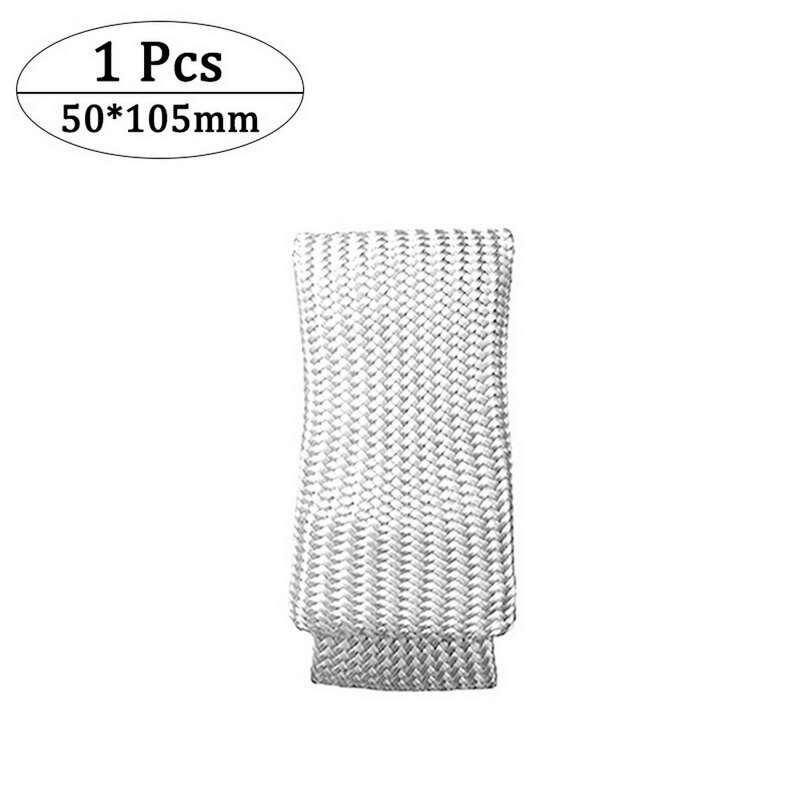 1/2pcs Breathable Finger Heat Shield Cover Guard Weld Welding Gloves Heat Protection For Industrial Welders Fiberglass White^o^: 50x105  1pcs