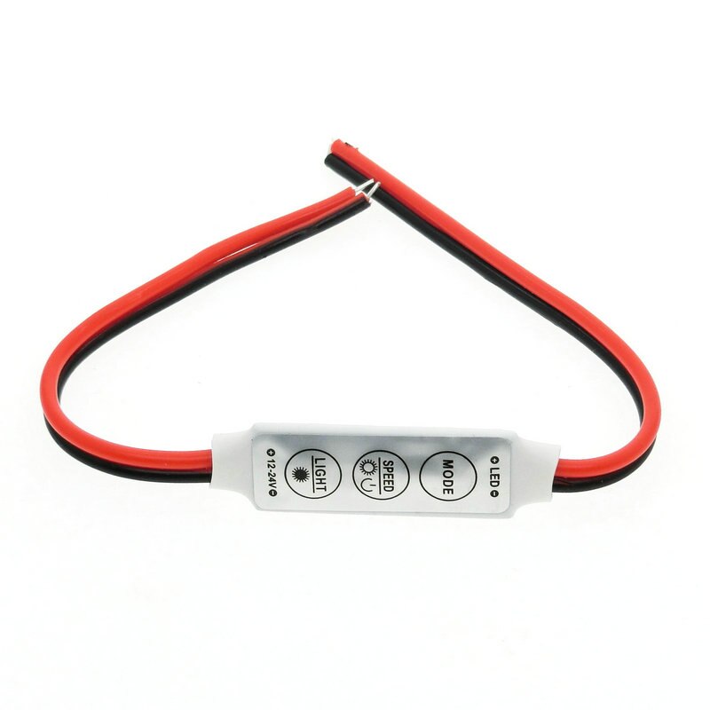 Led Strip Controller 3 Key LED Strip Controler DC12V Mini 3 Keys Single Color... – Grandado