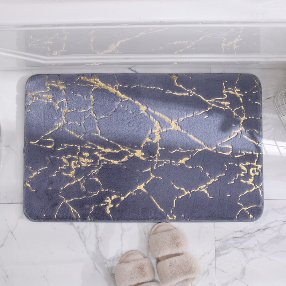 Tapis de bain antidérapants Super absorbant douche salle de bain tapis doux toilette sol Faux lapin cheveux tapis pour décor à la maison 4 taille 5 couleur