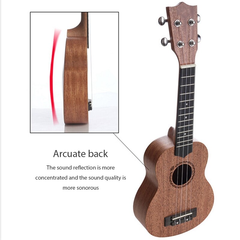 21 Inch Ukulele Tenor Sopraan Mahonie Palissander 4 Strings Hawaiian Gitaar Ukulele Tas Muziekinstrumenten