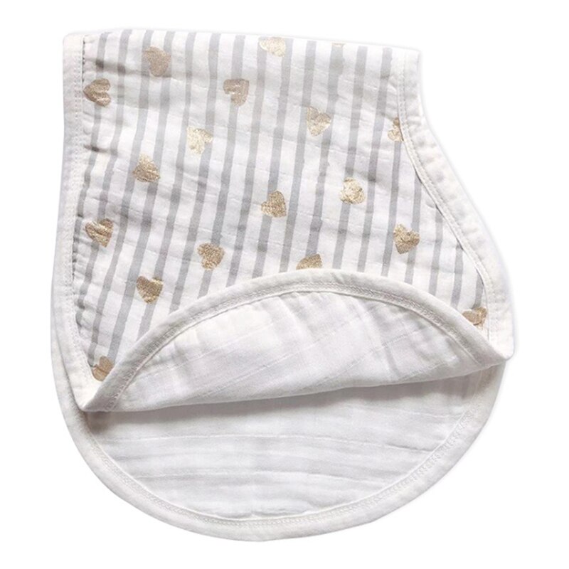 Bambino Bavaglini Doppio Strato Impermeabile Puro Del Bambino Del Cotone del Tovagliolo di Alimentazione Mamma Spalla Sputare Latte Pad Per I Bambini Panni Bandana: golden heart