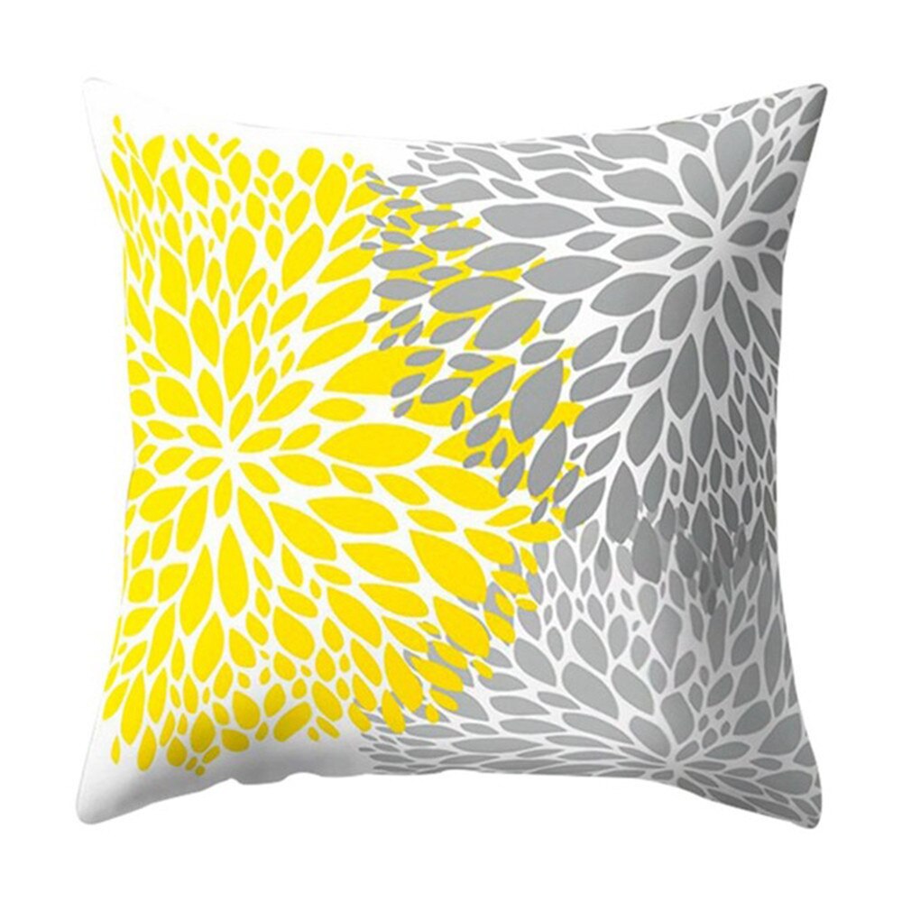 Geel Polyester Geometrische Kussen Ananas Kussen Decoratieve Kussen Voor Sofa Diy Gedrukt Kussen Seat Stoel Kussen: N10919T