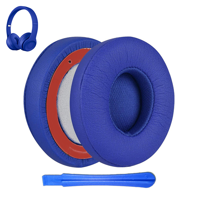 Kutou Vervangende Oorkussentjes Kussen Voor Beats Solo3 Solo2 Koptelefoon Oorkussens Dekking Solo 3 2 Foam Pad Oorkappen Reparatie Onderdelen: Donkergrijs